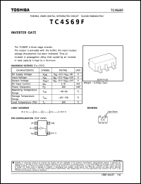 TC4S69F datasheet: Inverter gate TC4S69F