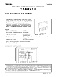 TA8053H datasheet: 3a DC motor driver with diagnosis TA8053H