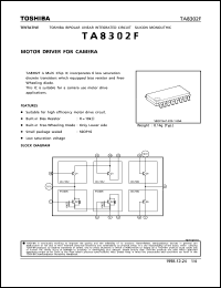 TA8302F datasheet: motor driver for camera TA8302F