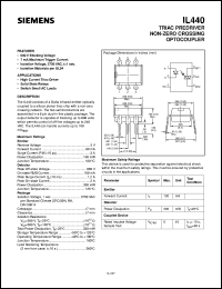IL440 datasheet: Triac predriver non-zero crossing optocoupler IL440
