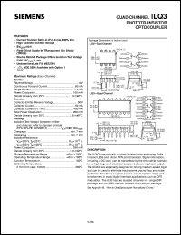 ILQ3 datasheet: 4-channel phototransistor optocoupler ILQ3