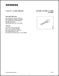 LY5460-L datasheet: 5mm yellow LED LY5460-L