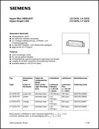 LSC876-NO datasheet: Super-red mini SIDELED LSC876-NO