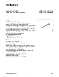 LOGK370-LP datasheet: Orange/green 3mm multi LED LOGK370-LP