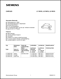 LOR976-NO datasheet: Orange CHIPLED LOR976-NO