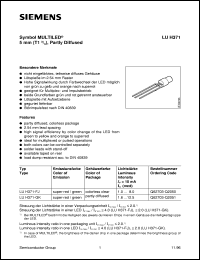 LUH371-FJ datasheet: Super-red/green 5mm symbol MULTILED LUH371-FJ