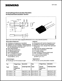 SFH506-30 datasheet: IR-receiver/demodulator divice SFH506-30