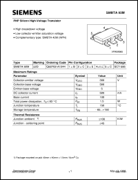 SMBTA92M datasheet: PNP silicon high-voltage transistor SMBTA92M