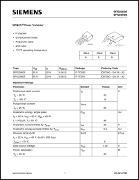 SPU23N05L datasheet: N-channel SIPMOS power transistor SPU23N05L