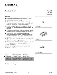 TCA305G datasheet: Proximity switch TCA305G