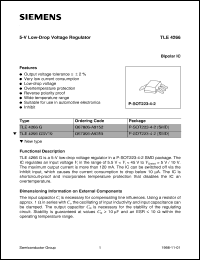 TLE4266GSV10 datasheet: 5-V low-drop voltage regulator TLE4266GSV10