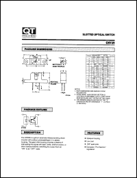 CNY29 datasheet: Photodarlington Optical Interrupter Switche with Tabs/Gap Width=3.15 mm CNY29