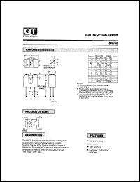 CNY36 datasheet: Phototransistor Optical Interrupter Switche without Tabs/Gap Width=3.15 mm CNY36