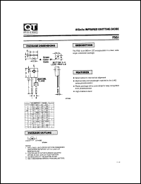 F5G1 datasheet: Plastic Infrared Light Emitting Diode. 880 nm AlGaAs F5G1