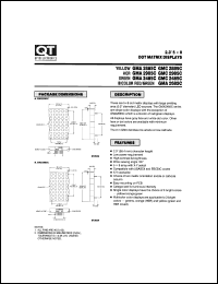 GMA2985C datasheet: Dot Matrix Display. 2.3" Displays 5X8 Dot Matrix GMA2985C