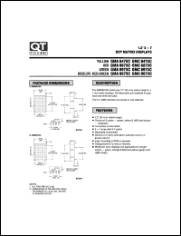 GMC8675C datasheet: Dot Matrix Display. 1.2" Displays 5X7 Dot Matrix GMC8675C