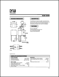 H24B1 datasheet: Optocoupler. Photodarlington Output; GaAs Input (No base connection) H24B1