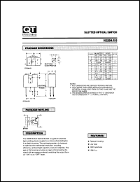H22B4 datasheet: Photodarlington Optical Interrupter Switche without Tabs/Gap Width=3.15 mm H22B4