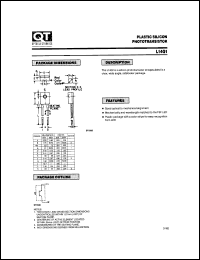 L14Q1 datasheet: Plastic Silicon Infrared Photosensor. Phototransistor L14Q1