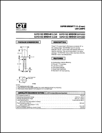 MV8141 datasheet: Led Lamp. T-1 3/4 Super Bright Clear Lens MV8141