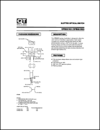 OPB861N51 datasheet: Phototransistor Optical Interrupter Switche without Tabs/Gap Width=3.18 mm OPB861N51