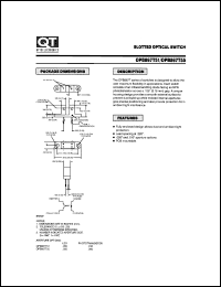 OPB867T55 datasheet: Phototransistor Optical Interrupter Switche with Tabs/Gap Width=3.18 mm OPB867T55