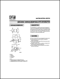 QCK3 datasheet: Photodarlington Optical Interrupter Switche/Gap Width=3.99 mm QCK3