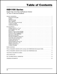 ISD1110P datasheet: Single-chip voice record/playback device with 10 seconds duration ISD1110P
