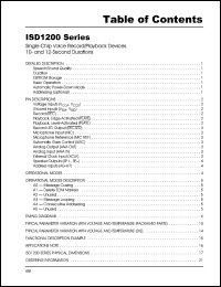 ISD1212S datasheet: Single-chip voice record/playback device with 12 seconds duration ISD1212S
