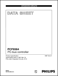 PCF8584P datasheet: I2C-bus controller PCF8584P
