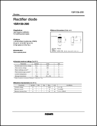 1SR159-200 datasheet: Rectifier diode 1SR159-200