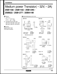 2SB1240 datasheet: PNP silicon medium power transistor 2SB1240