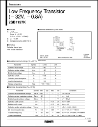 2SB1197K datasheet: PNP silicon low frequency transistor 2SB1197K