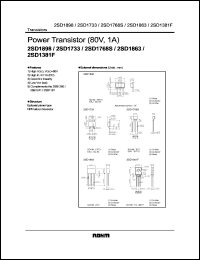 2SD1381F datasheet: NPN silicon power transistor 2SD1381F