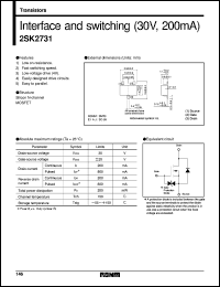 2SK2731 datasheet: N-channel MOSFET switching transistor 2SK2731