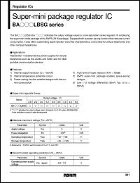 BA029LBSG datasheet: Super-mini package regulator IC BA029LBSG