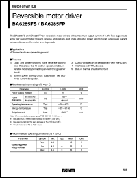 BA6285FS datasheet: Reversible motor driver BA6285FS