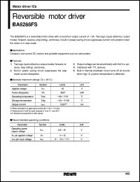 BA6288FS datasheet: Reversible motor driver BA6288FS