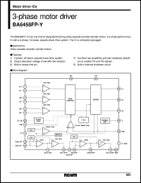 BA6458FP-Y datasheet: 3-phase motor driver BA6458FP-Y