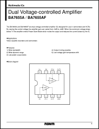 BA7655A datasheet: Dual voltage-controlled amplifier BA7655A