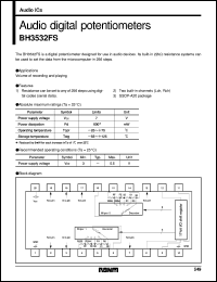 BH3532FS datasheet: Audio digital potentiometer BH3532FS