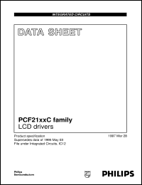 PCF2100CP/F1 datasheet: LCD drivers PCF2100CP/F1