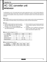 BP5034A24 datasheet: AC/DC converter unit BP5034A24