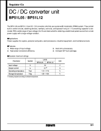 BP51L05 datasheet: DC/DC converter unit BP51L05