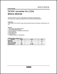 BP5319X datasheet: DC/DC converter for LCD BP5319X