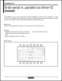 BU2050F datasheet: 8-bit serial in, parallel out driver IC BU2050F