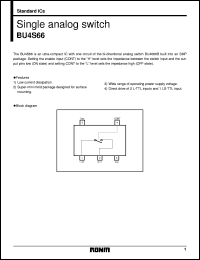 BU4S66 datasheet: Single analog switch BU4S66