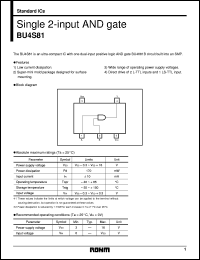 BU4S81 datasheet: Single 2-input AND gate BU4S81