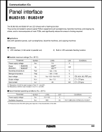 BU8315F datasheet: Panel interface BU8315F