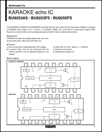 BU9255FS datasheet: KARAOKE echo IC BU9255FS